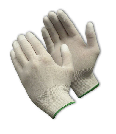 GLOVE NYLON LOW LINT;FINGER TIP COATED - Latex, Supported